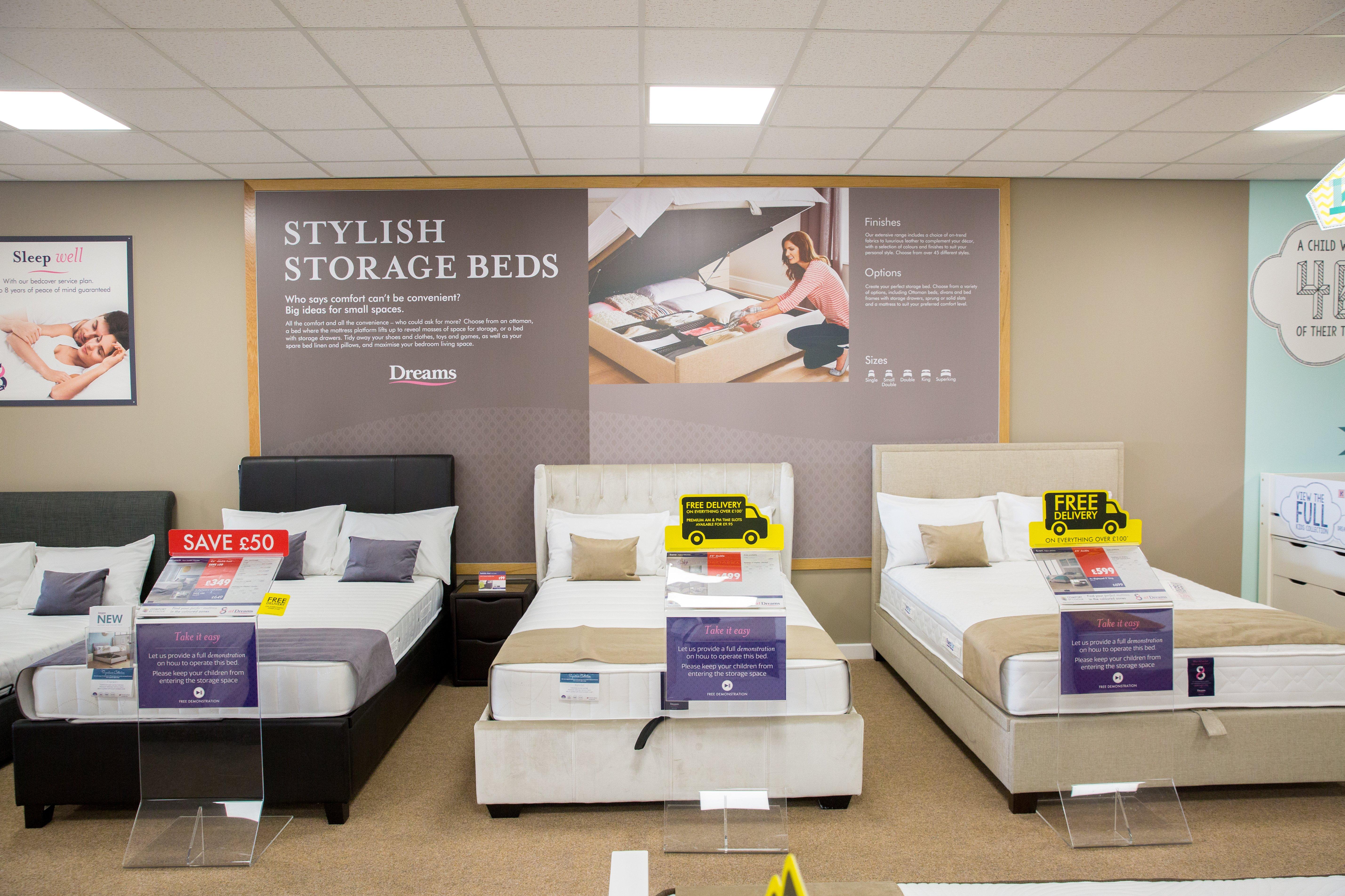 Dreams Store in Lowestoft Beds, Mattresses & Furniture Dreams