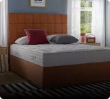 Maidstone mattress on a wooden bed frame