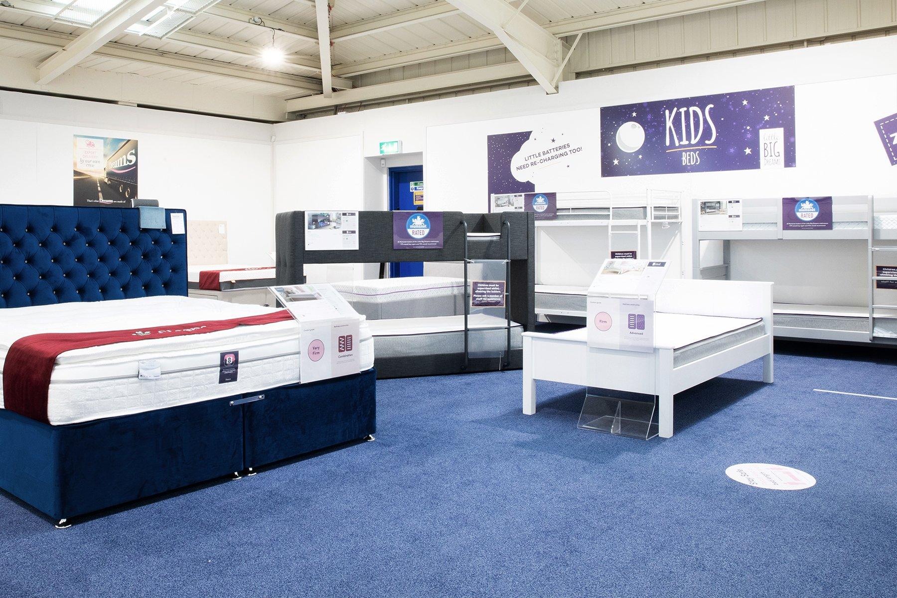 Dreams Store in Nottingham Castle Marina Beds, Mattresses & Furniture