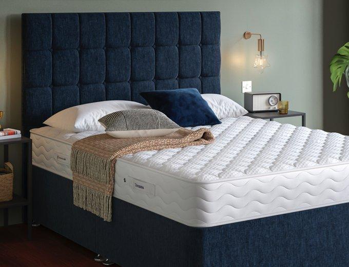 Mattress On Cream Storage Bed