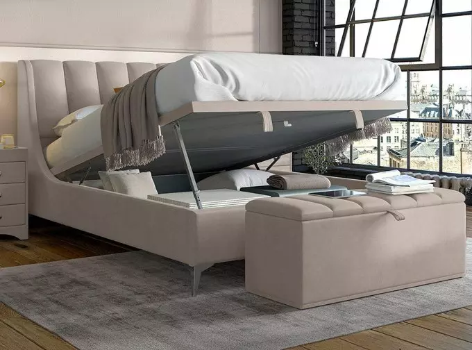 Enzo Upholstered Ottoman Bed Frame