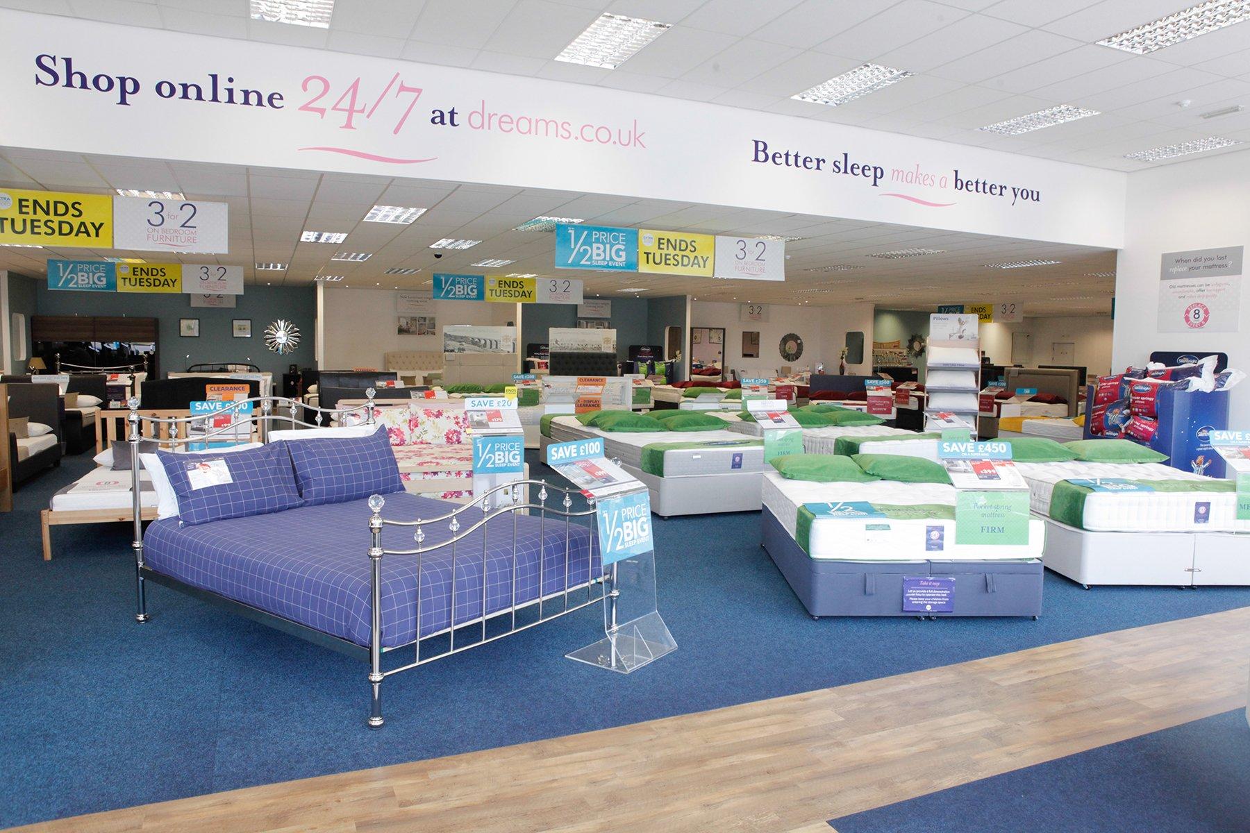 Dreams Store in Redditch Beds, Mattresses & Furniture Dreams