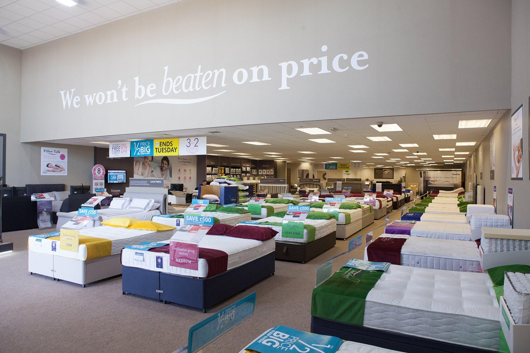 Dreams Store in Shrewsbury Beds, Mattresses & Furniture Dreams