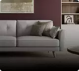 Image of a white sofa bed