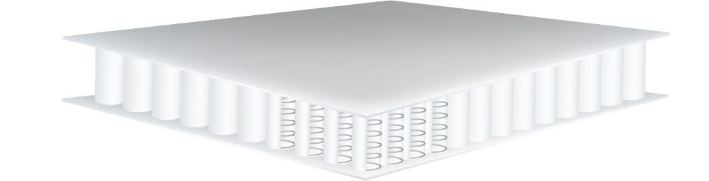 Layer of pocket springs within a mattress