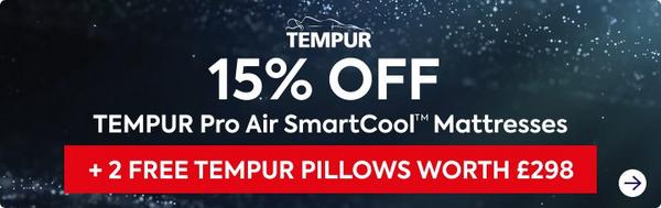 15% OFF TEMPUR Pro Air Mattresses