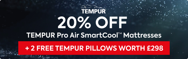 20% off TEMPUR Pro Air + 2 Free Pillows