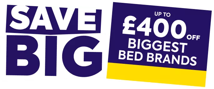 Save Big, Up to £400 off biggest bed brands