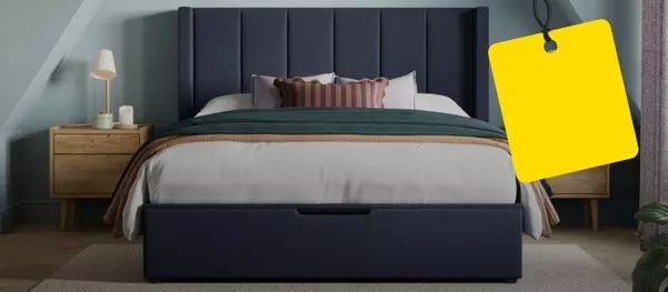 Grey bedframe in a bedroom setting | Dreams