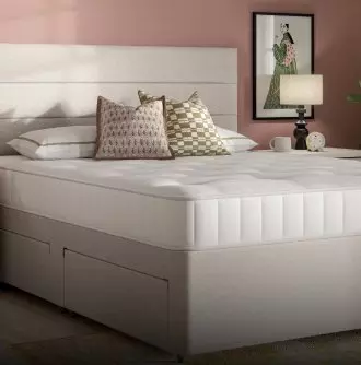 Billingham mattress on beige divan | Dreams
