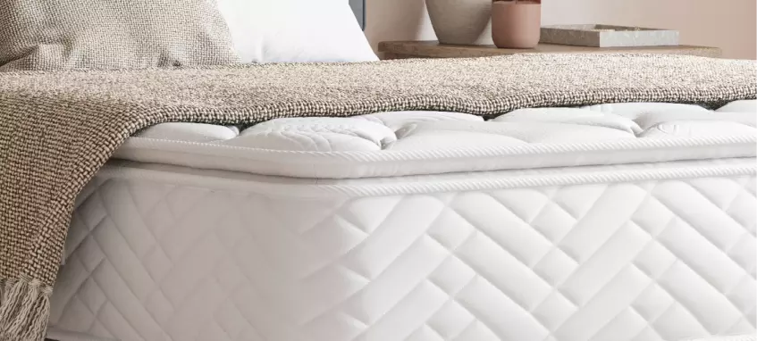 Corner of a TheraPur mattress
