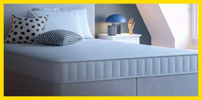 Simmonds mattress on a bed