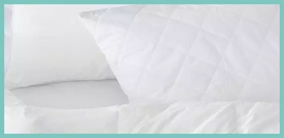 White Therapur bedding image.
