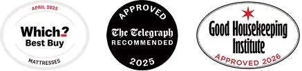 Which, Telegraph and Good housekeeping badges