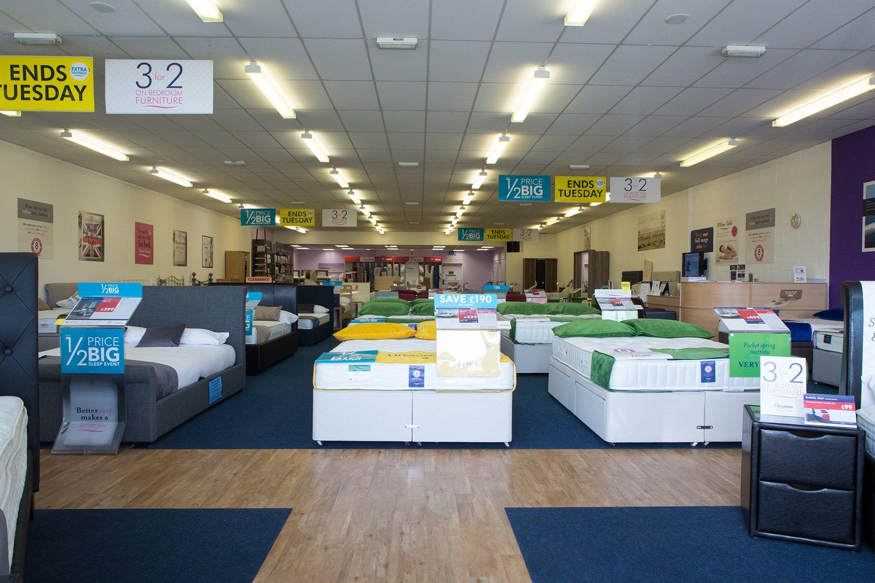 Dreams Store in Wellingborough Beds, Mattresses & Furniture Dreams