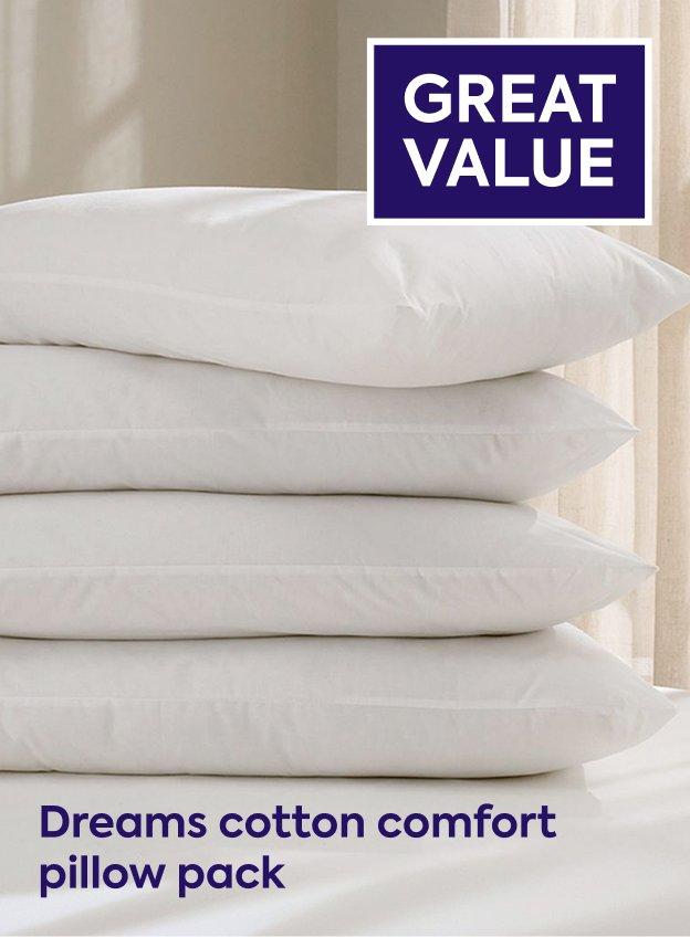 Cotton comfort pillows