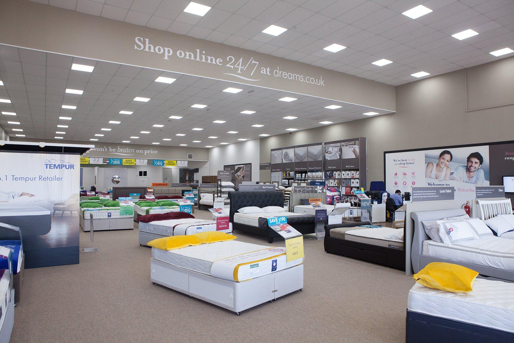 Dreams Store in Wolverhampton Beds, Mattresses & Furniture Dreams