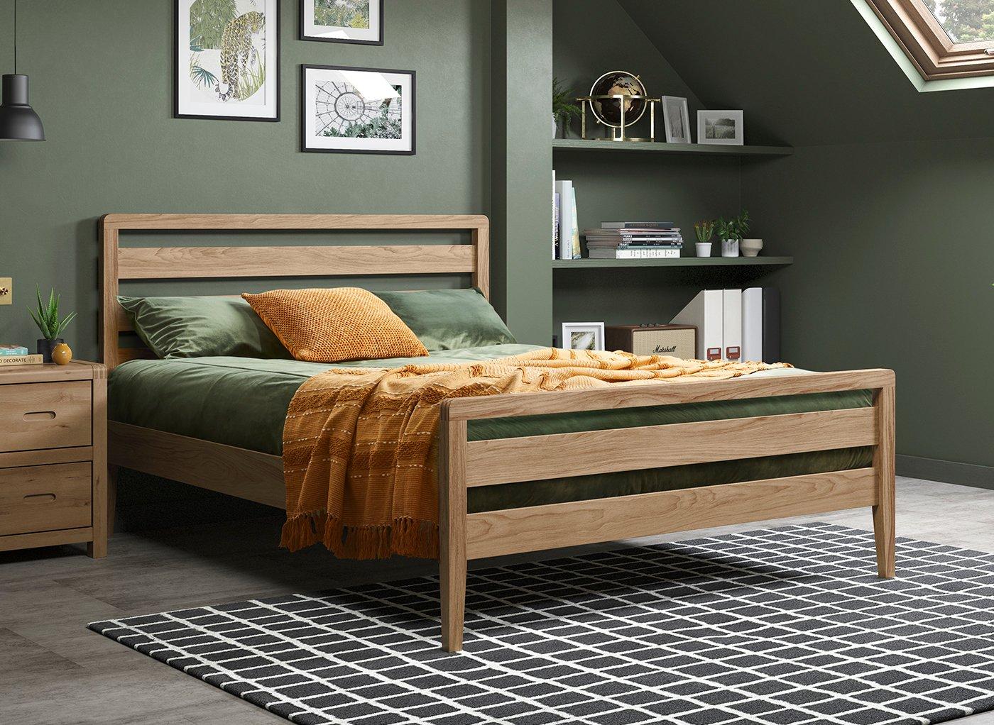 Fancy wooden store bed frames