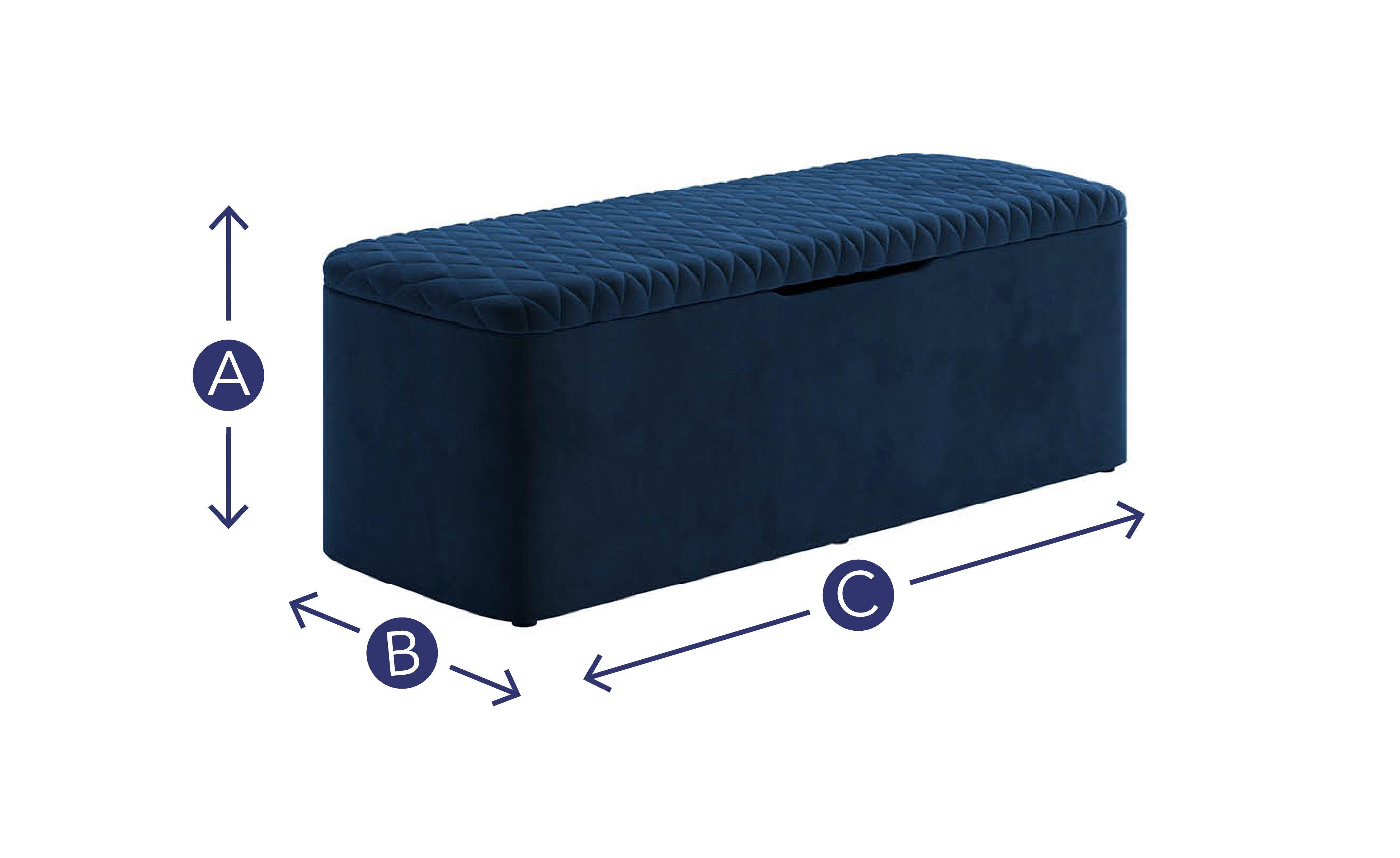 Grove Blue Blanket Box Blue Colour Comfort Grade Material