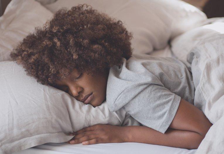Lady sleeping
