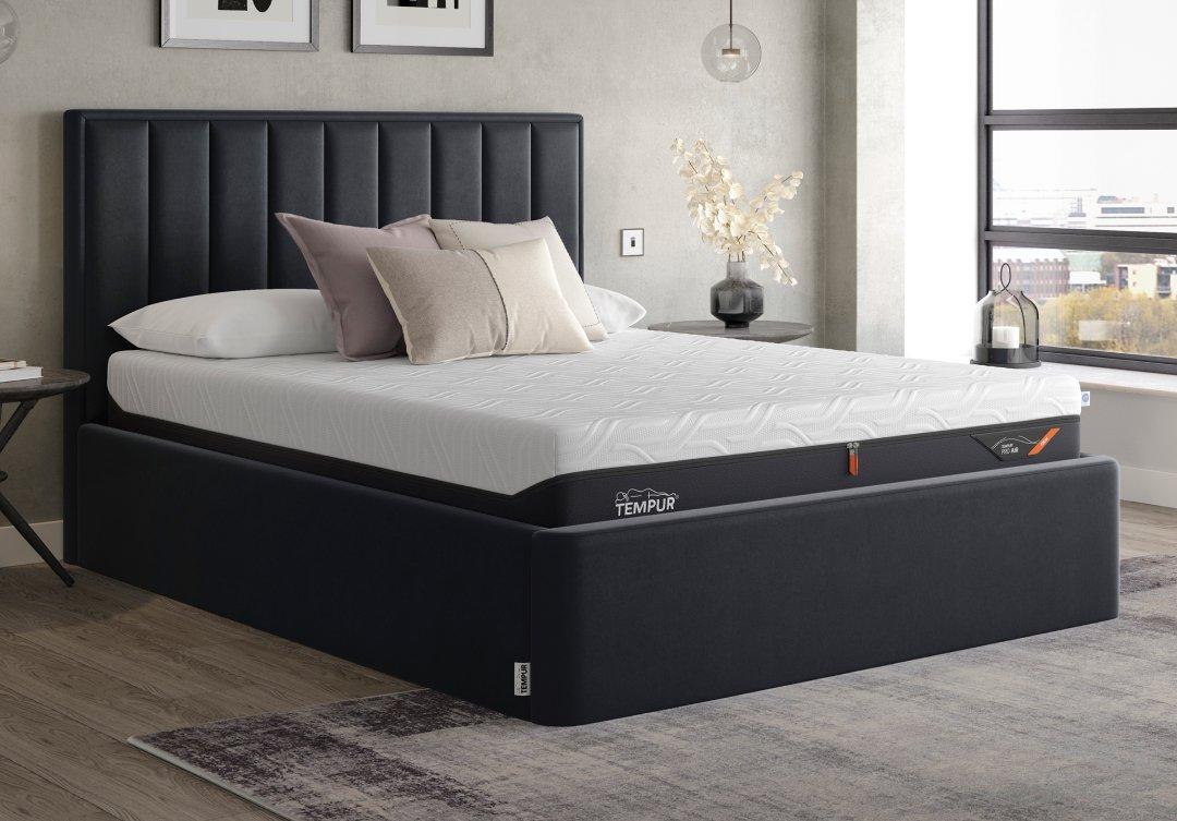 Pro Air SmartCool: mattress on top of a bed frame set in a bedroom