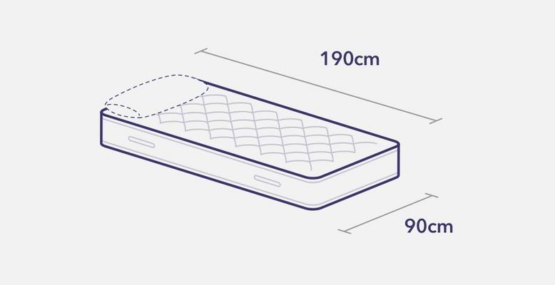 Single mattress diagram