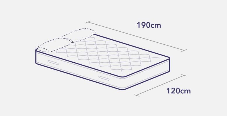 Small double mattress diagram