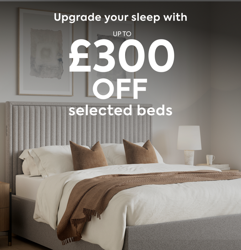 Up to £300 off selected beds