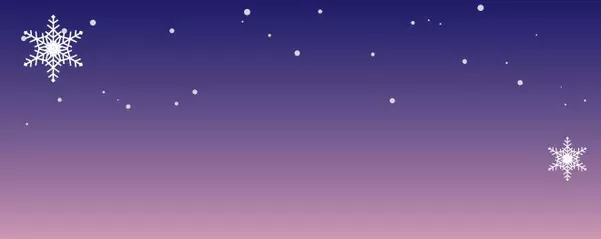 Gradient background with snowflakes as a background